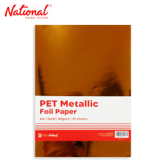 Best Buy Pet Metallic Paper 80Gsm 10's A4, Gold - Arts & Crafts Supplies