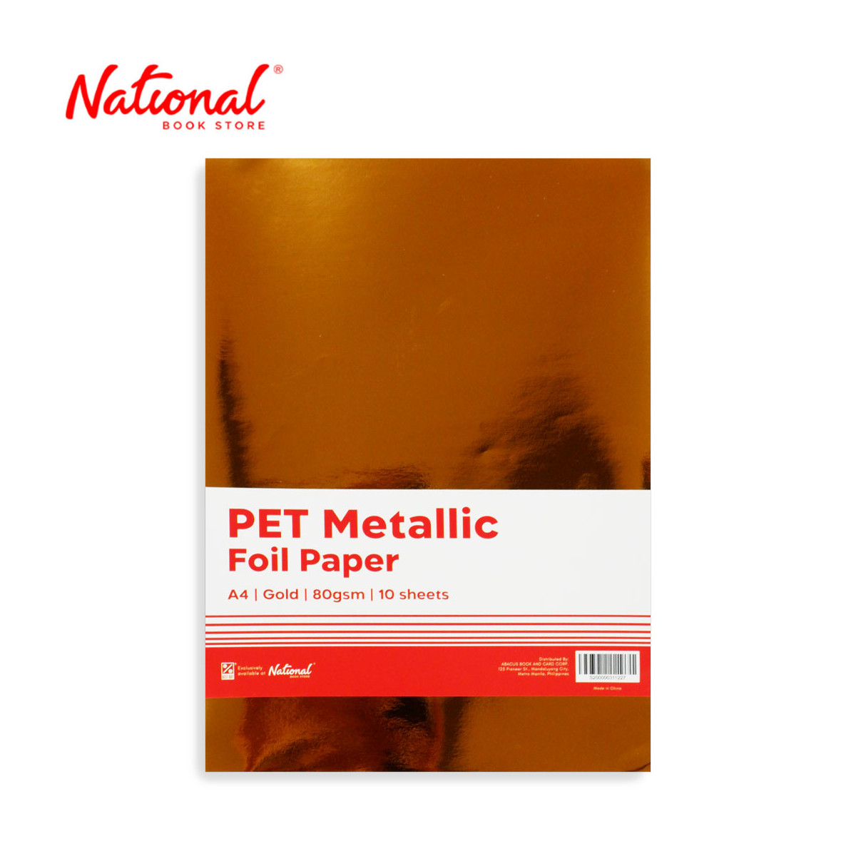 Best Buy Pet Metallic Paper 80Gsm 10's A4, Gold - Arts & Crafts Supplies