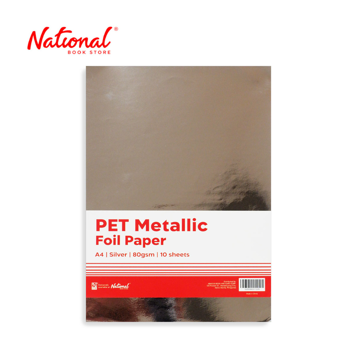 Best Buy Pet Metallic Paper 80Gsm 10's A4, Silver - Arts & Crafts Supplies