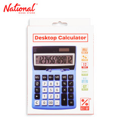 Best Buy Desktop Calculator BB-12L Blue 12 Digits Dual...