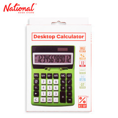 Best Buy Desktop Calculator BB-12L Green 12 Digits Dual...