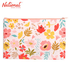 Cloth Envelope HP-2305010-21 A5 Pink with Zipper Flower -...