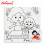 Canvas Painting Set 20x20 cm Mother and Daughter EG20203 with Acrylic Colors and Brush - Arts