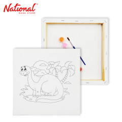 Canvas Painting Set 25x25 cm Dino EG20204 with Acrylic Colors and Brush - Arts & Crafts Supplies