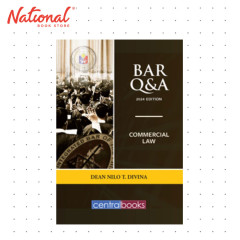 Bar Q & A: Commercial Law (2024) by Dean Nilo T. Divina - Trade Paperback - Academic