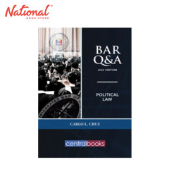 Bar Q & A: Political Law (2024) by Carlo Cruz - Trade Paperback - Academic