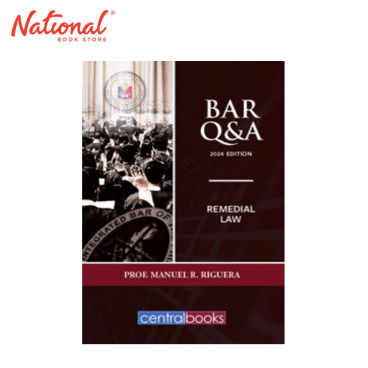 Bar Q & A: Remedial Law (2024) by Prof. Manuel Riguera - Trade Paperback - Academic