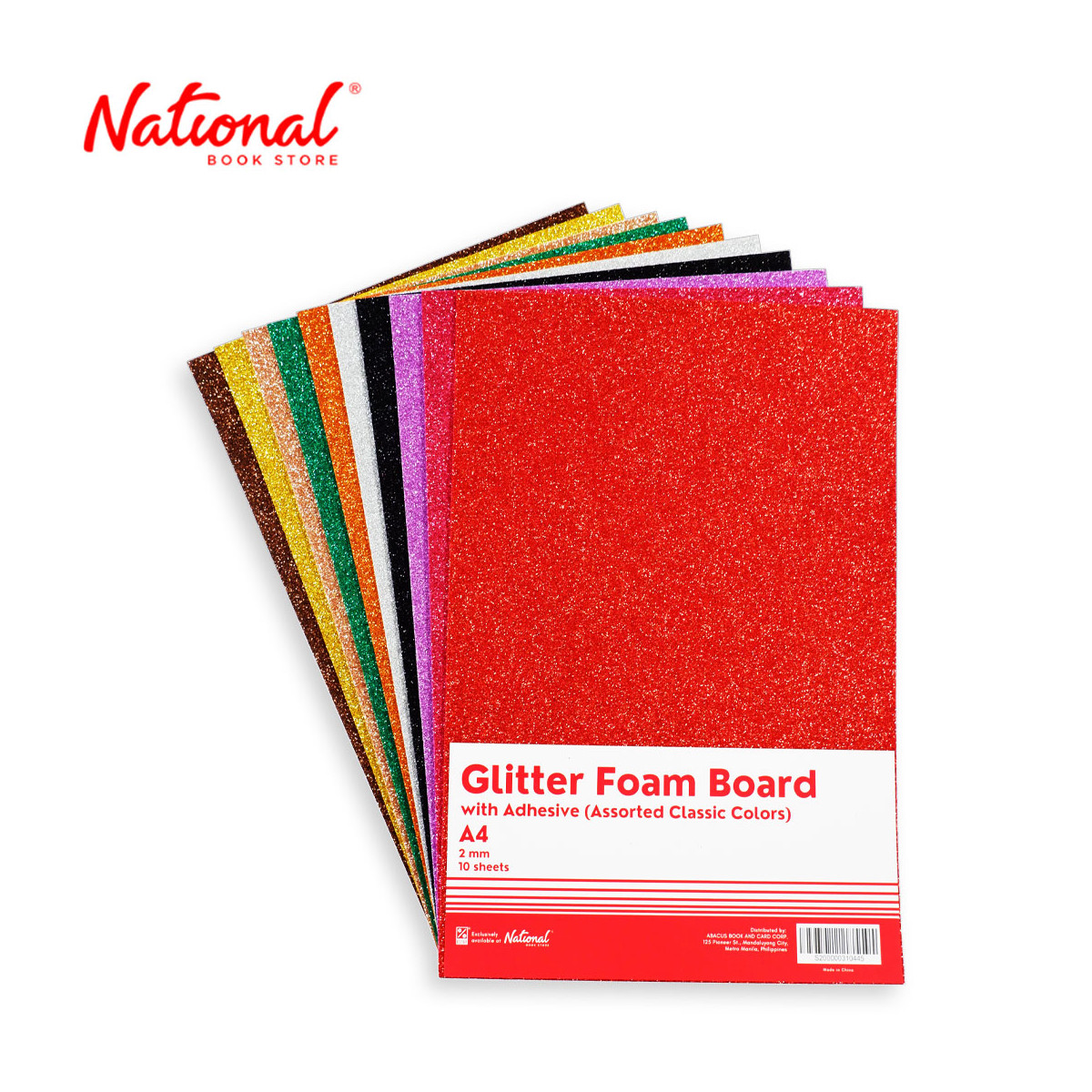 Best Buy Glitter Foam Board A4 Classic Colors 10 sheets - School & Office Supplies - DIY Crafts