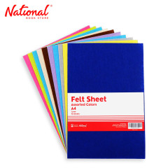 Best Buy Felt Sheet A4 Assorted Colors 10's - School &...