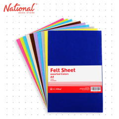 Best Buy Felt Sheet A4 Assorted Colors 10's - School & Office Supplies - DIY Arts & Crafts