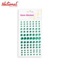 Gem Sticker ZH-MMR025 Green C10 - Stationery Items - DIY...