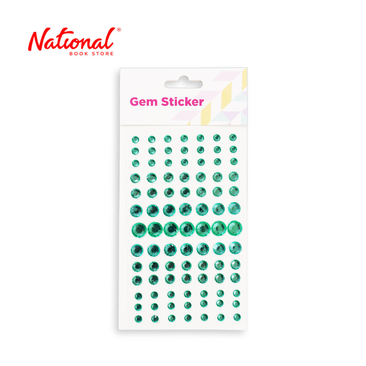 Gem Sticker ZH-MMR025 Green C10 - Stationery Items - DIY Arts & Crafts