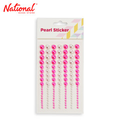 Pearl Sticker ZH-MO100 Pink & White Z6 - Stationery Items...