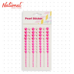 Pearl Sticker ZH-MO100 Pink & White Z6 - Stationery Items - DIY Arts & Crafts