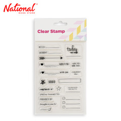 Clear Stamp Set ZH-CS104 Sayings - Stationery Items - DIY...