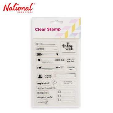 Clear Stamp Set ZH-CS104 Sayings - Stationery Items - DIY Arts & Crafts