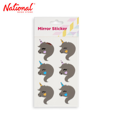 Mirror Sticker ZH-JMS039 Unicorn - Stationery Items - DIY Arts & Crafts