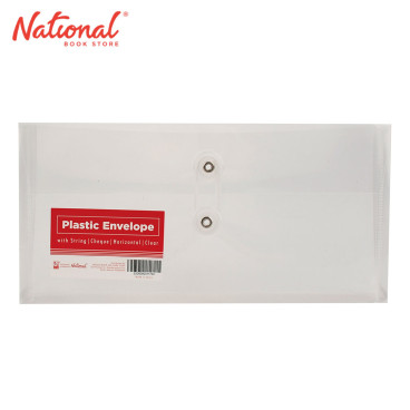 Best Buy Plastic Envelope Cheque Clear String Lock Horizontal Expandable - School & Office Supplies