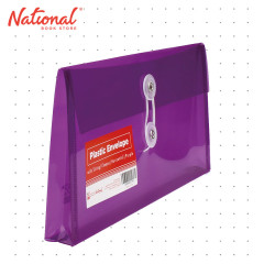 Best Buy Plastic Envelope Cheque Purple String Lock Horizontal Expandable - School & Office Supplies