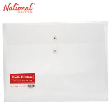 Best Buy Plastic Envelope HA1 A4 Clear String Lock Horizontal Expandable - School & Office Supplies