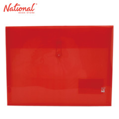 Best Buy Plastic Envelope HA2 A4 Red String Lock Horizontal Expandable - School & Office Supplies