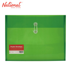 Best Buy Plastic Envelope HA5 A4 Green String Lock Horizontal Expandable - School & Office Supplies