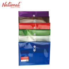 Best Buy Plastic Envelope HA6 A4 Purple String Lock Horizontal Expandable - School & Office Supplies