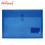 Best Buy Plastic Envelope HL4 Long Blue String Lock Horizontal Expandable - School & Office Supplies