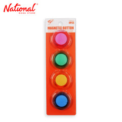 Tiger Magnet Button 40mm 4's Colored Transparent - Office...