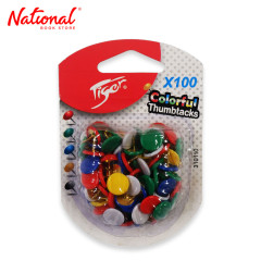 Tiger Thumbtacks 310110 Assorted 100 Pieces - Office...