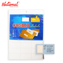 Cosmo Label Sticker MT Mail Tab White, 32x65mm -...