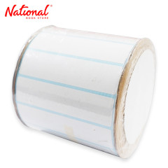 Label Sticker White 4x1 inches 2680 pieces Per Roll - Stationery - Filing Accessories