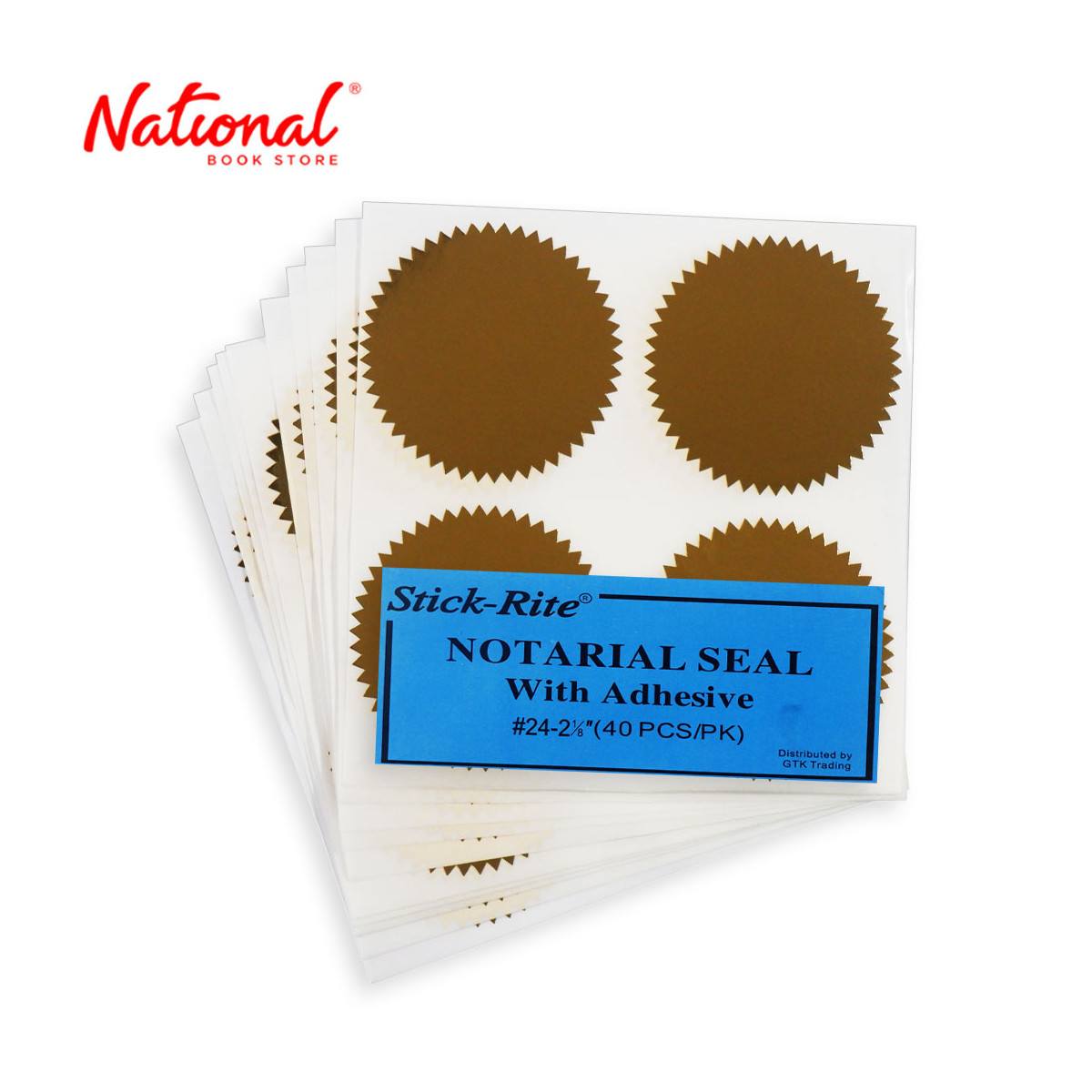 Stick Rite Notarial Seal No.24 2-1/8in 40s W Adhesive - Stationery - Filing Accessories
