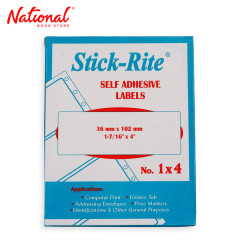 Stick-rite Label Sticker, 1x4 36mmx102mm - Stationery -...