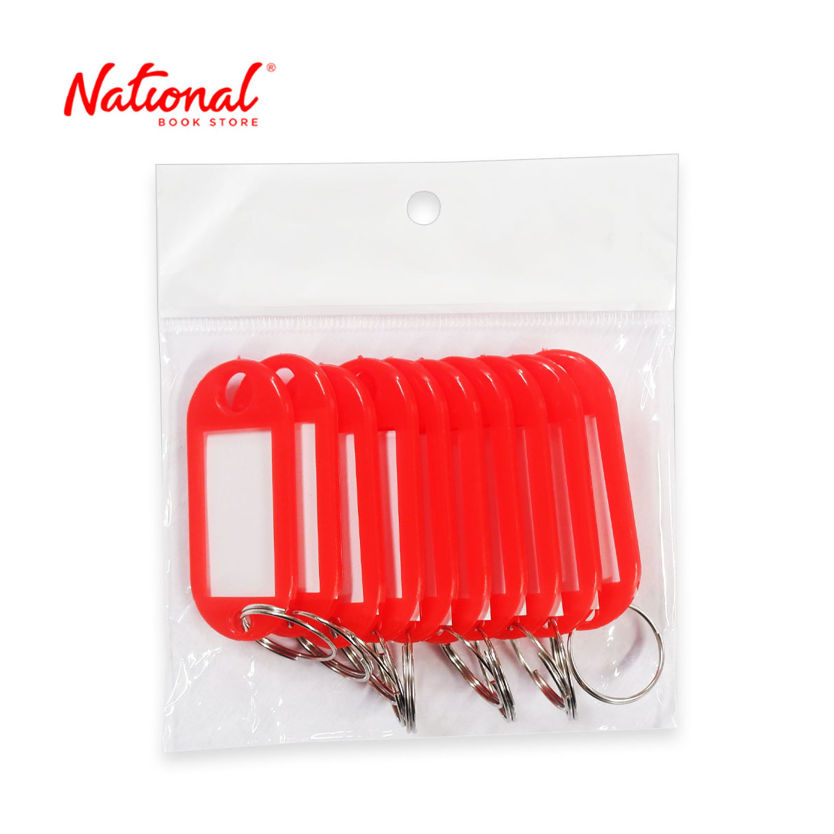 Tiger Key Tags 10 pieces Per Pack, Red - Home & Office Stationery - Filing Accessories