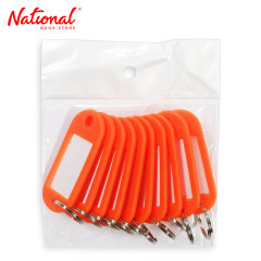 Tiger Key Tags 10 pieces Per Pack, Orange - Office Stationery - Filing Accessories