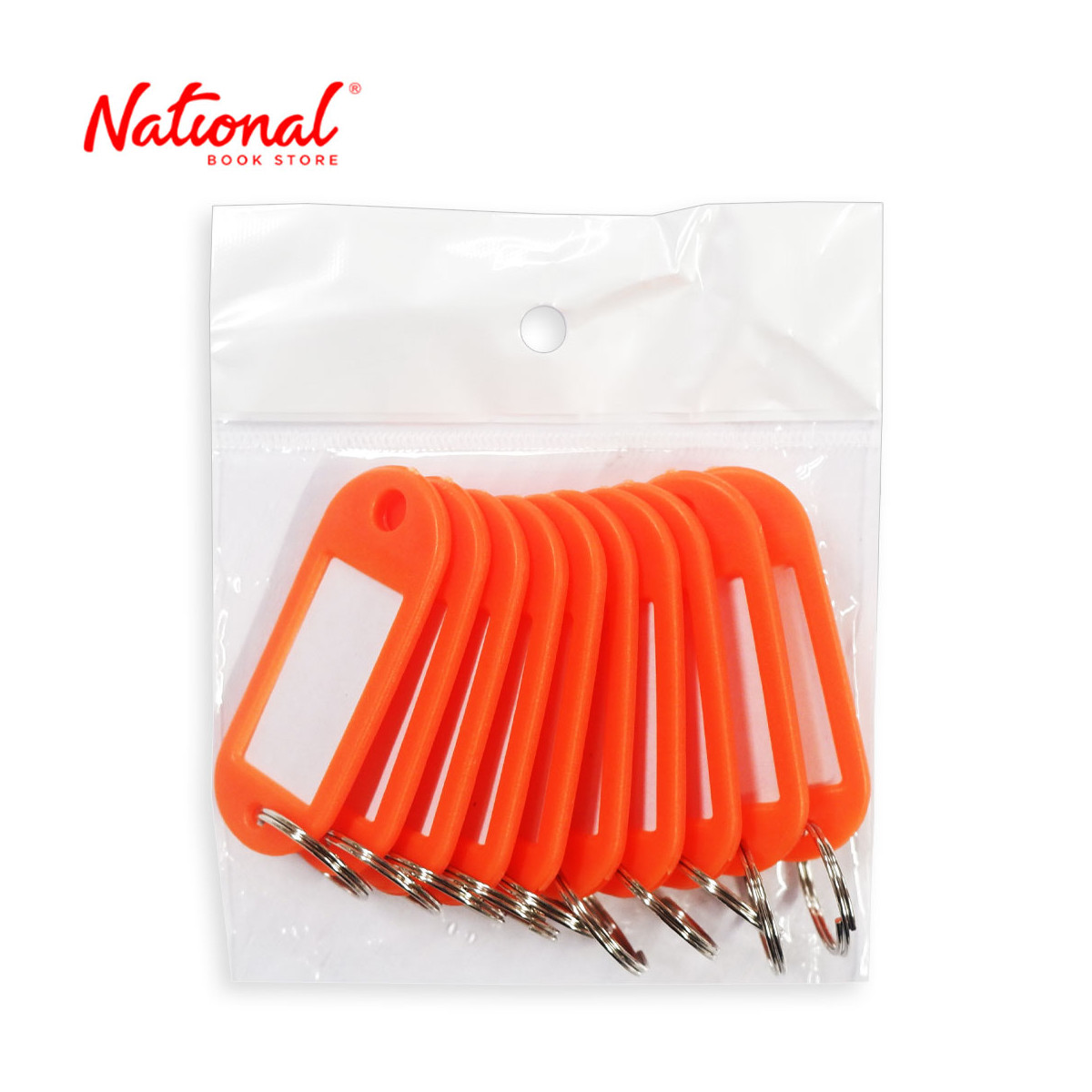 Tiger Key Tags 10 pieces Per Pack, Orange - Office Stationery - Filing Accessories