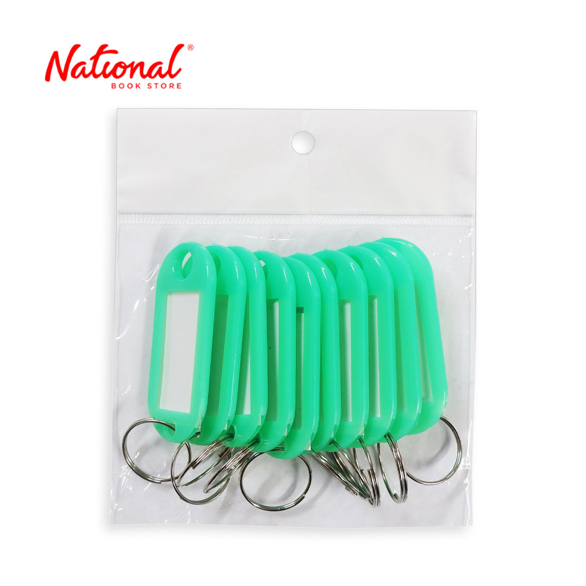 Tiger Key Tags 10 pieces Per Pack, Green - Office Stationery - Filing Accessories