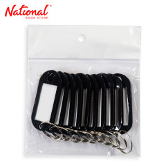 Tiger Key Tags 10 Pieces, Black - Office Stationery -...