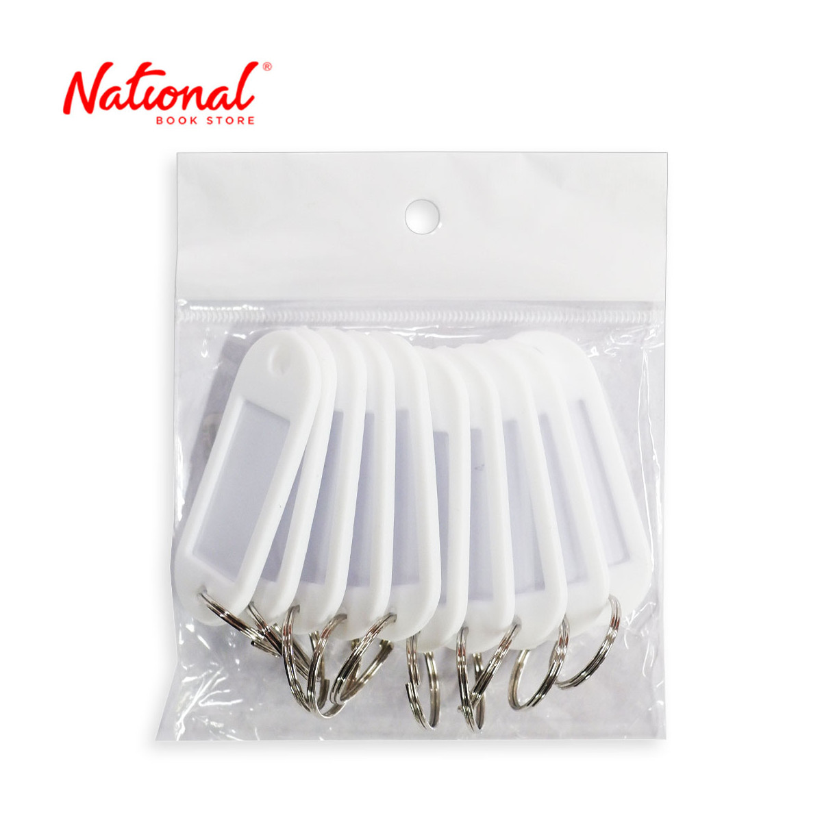 Tiger Key Tags 10 pieces Per Pack, White - Home & Office Stationery - Filing Accessories