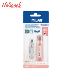Milan Refillable Correction Tape with Refill Pink 5mmx6m BWM10478P - School & Office Supplies