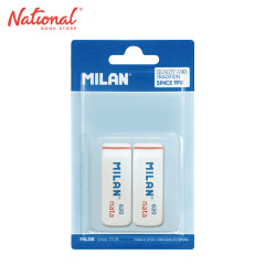 Milan Rubber Eraser Nata Bevelled White 620 2's BPM10044...