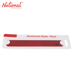 NB Looking Aluminum Ruler Red 15cm NC19T005 - School &...