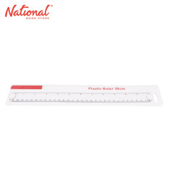 NB Looking Plastic Ruler Clear 30cm SV020T012 - School &...