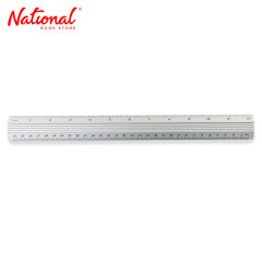 Aluminum Ruler 12 inches - School & Office Supplies
