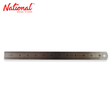 Steel Ruler 12 inches - School & Office Supplies