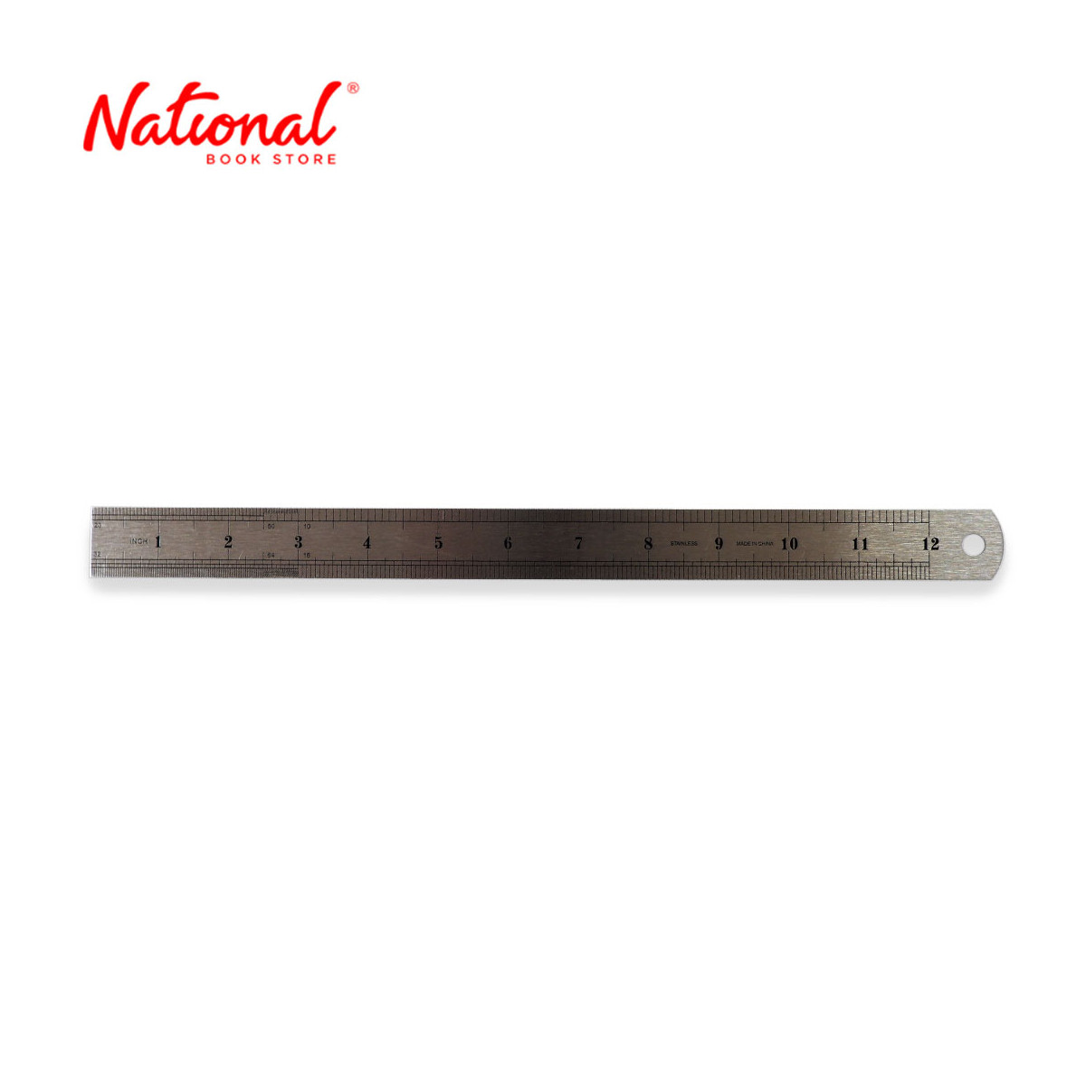 Steel Ruler 12 inches - School & Office Supplies