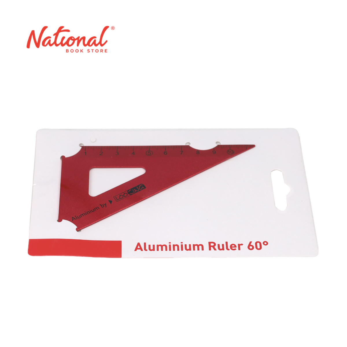 NB Looking Triangle Aluminum Red 60D 165x100x3mm NC19T008 - School & Office Supplies