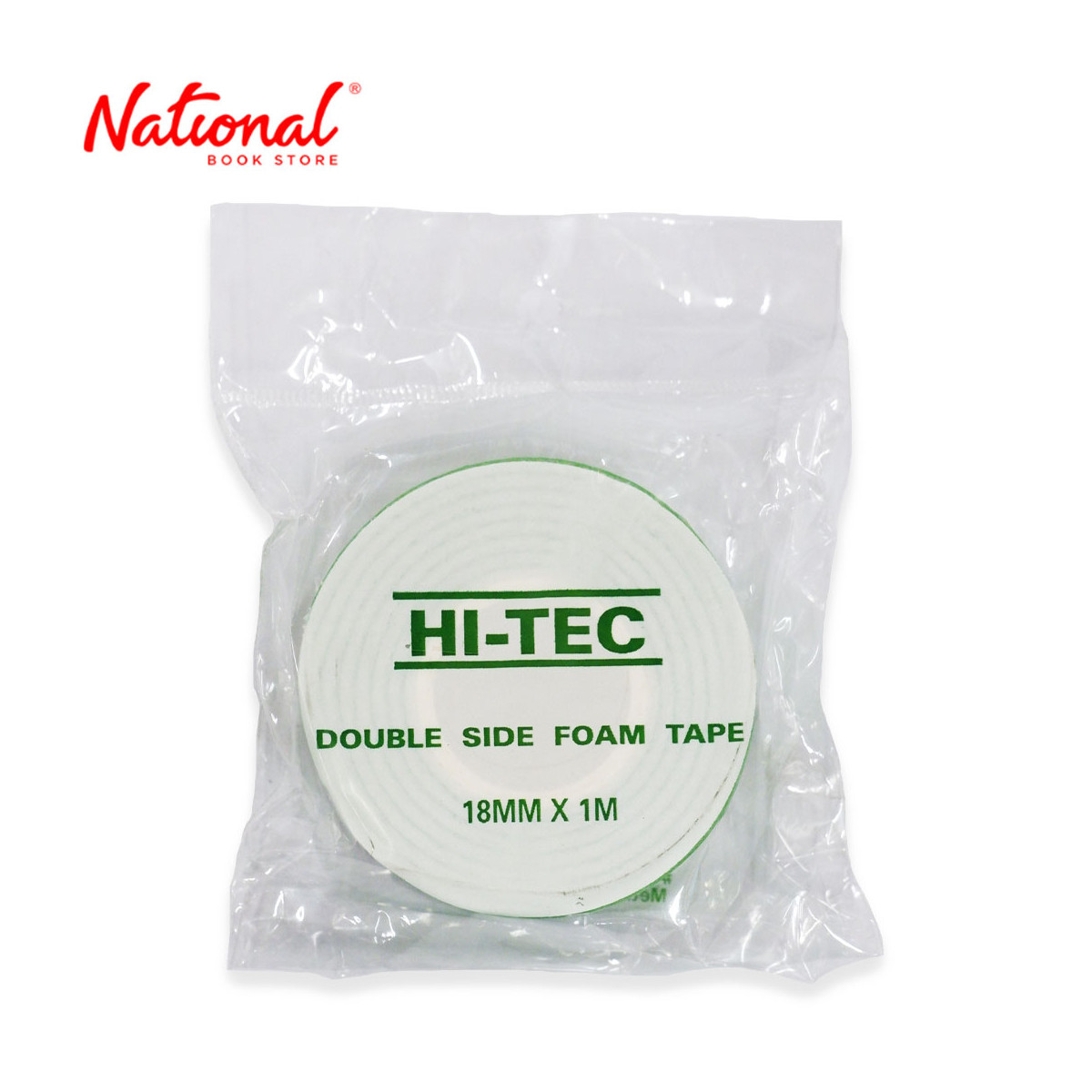 Hi-Tec Double-Sided Tape Foam S-Roll 18mmx1m DSFT-B - School & Office Supplies - Adhesives