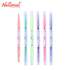 Highlighters Dual Tip Assorted 6's YY-228 - Stationery...